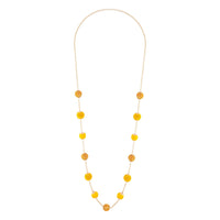 Gold Wrap Bead Station Necklace - link has visual effect only