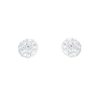 Sterling Silver Diamante Ball Stud - link has visual effect only