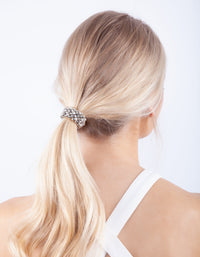 Rhodium Disco Hair Tie - link has visual effect only