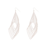 Silver Diamond Cut Drop Earrings - link has visual effect only