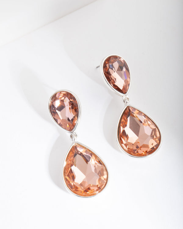 Rose Gold Classic Teardrop Earrings