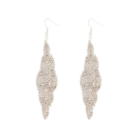 Silver Cupchain Cloud Drop Earrings - link has visual effect only
