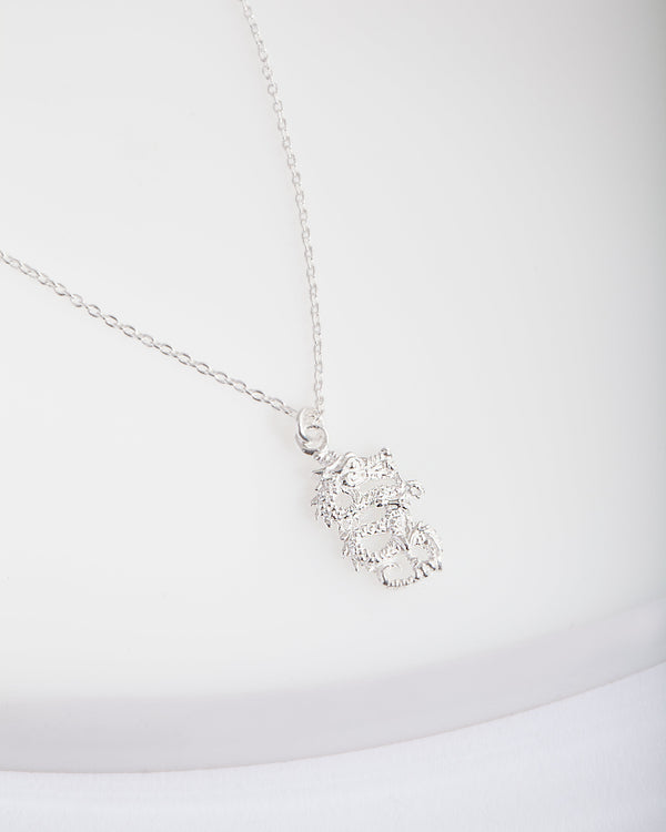 Sterling Silver Dragon Necklace