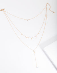 Gold Diamante Multi Necklace - link has visual effect only