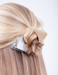 Neutral Acrylic Mini Hair Clip 4 Pack - link has visual effect only