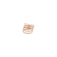 Rose Gold Hammered Wrap Ring - link has visual effect only