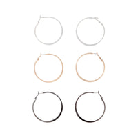 Mixed Metal Stud And Hoop Pack - link has visual effect only