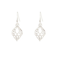 Silver Bohemian Cutout Drop Earrings - link has visual effect only