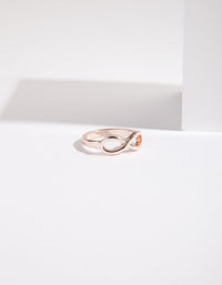 Rose Gold Infinity Band Ring - link has visual effect only