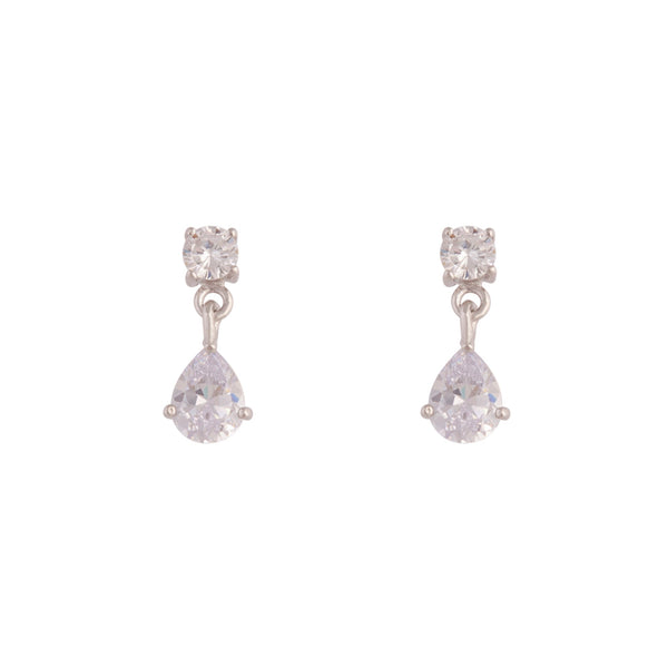 Teardrop Sterling Silver Drop Earrings