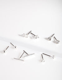 Silver Micro Snake Earring Pack - link has visual effect only