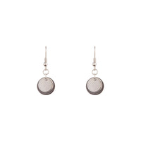 Double Metal Disc Drop Earrings - link has visual effect only