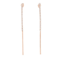 Rose Gold Cup Chain Drop Earrings - link has visual effect only