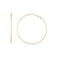 Gold Plain Tube Hoop Earrings - link has visual effect only