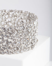 Rhodium Gem Embellished Bracelet - link has visual effect only