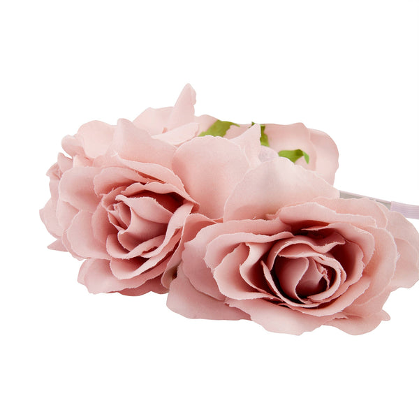 Pink Rose Headband