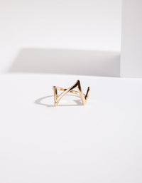Gold Heartbeat Ring - link has visual effect only