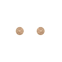 Gold Etched Disc Earrings - link has visual effect only