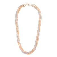 Mixed Metal Twisted Mesh Tube Necklace - link has visual effect only