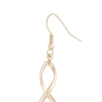 Gold Wave Drop Earrings - link has visual effect only