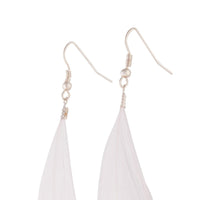 Rose Gold Pink Feather Earrings - link has visual effect only