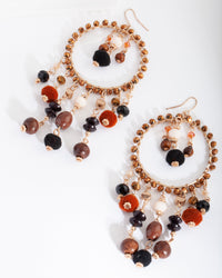 Neutral Bead Hoop Earrings - link has visual effect only