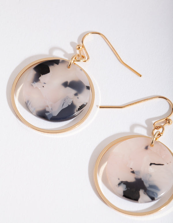 Neutral Acrylic Loop Earrings