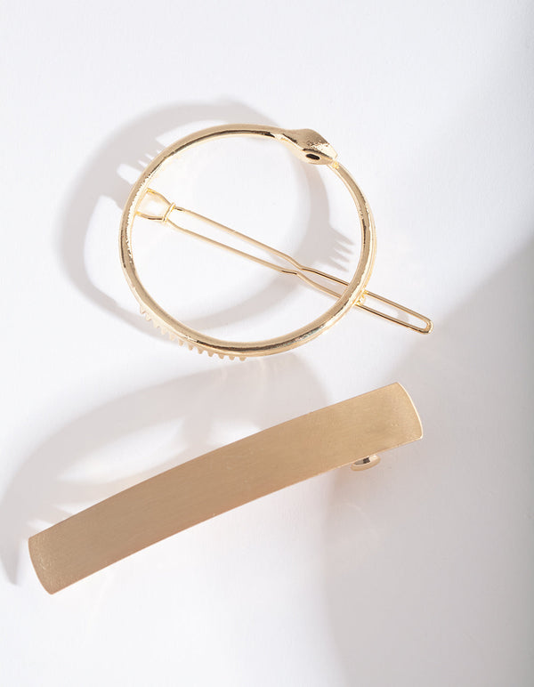 Gold Snake Clip 2 Pack