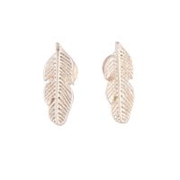 Rose Gold Dainty Leaf Stud Earrings - link has visual effect only