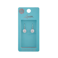 Sterling Silver Cubic Zirconia Stone Drop Earrings - link has visual effect only