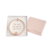 Rose Gold Follow Your Heart Double Bangle - link has visual effect only