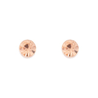 Rose Gold Silk Diamante Stud Earrings - link has visual effect only