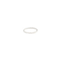 Sterling Silver Twist Band Ring - link has visual effect only