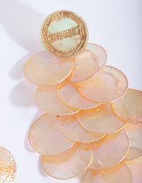 Reflective Shell Disc Earrings - link has visual effect only