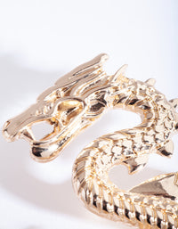 Gold Spiked Dragon Earrings - link has visual effect only