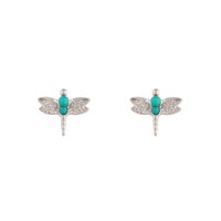 Rhodium Bohemian Dragonfly Earrings - link has visual effect only