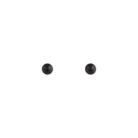 Solid Black Ball Stud Earrings - link has visual effect only