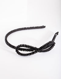 Black Diamante Bow Headband - link has visual effect only