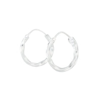 Sterling Silver Twist Hoop Earrings - link has visual effect only