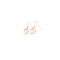 Rose Gold Mini Ball Drop Earrings - link has visual effect only